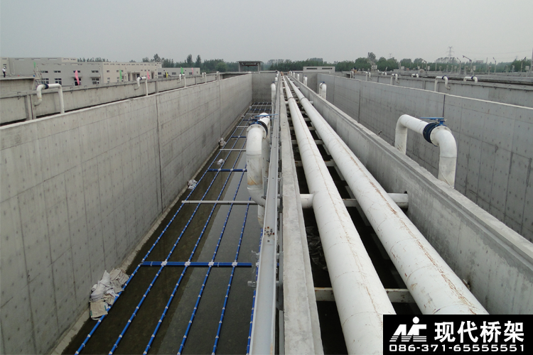 客户案例之郑州陈三桥污水处理厂项目304不锈钢桥架应用